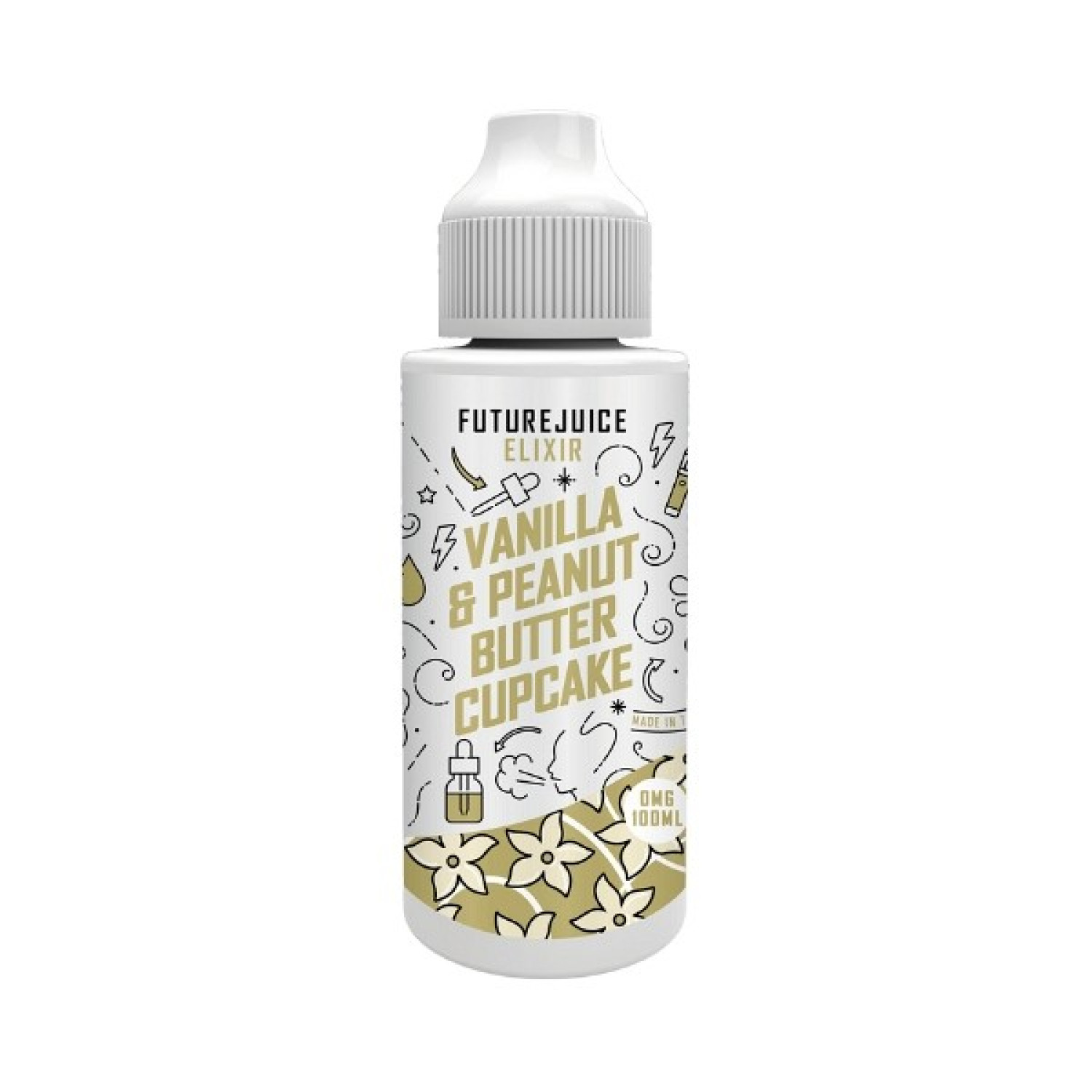 Future Juice Elixir - 100ml - Vanilla & Peanut Butter Cupcake Future Juice Elixir - 100ml - Vanilla & Peanut Butter Cupcake
