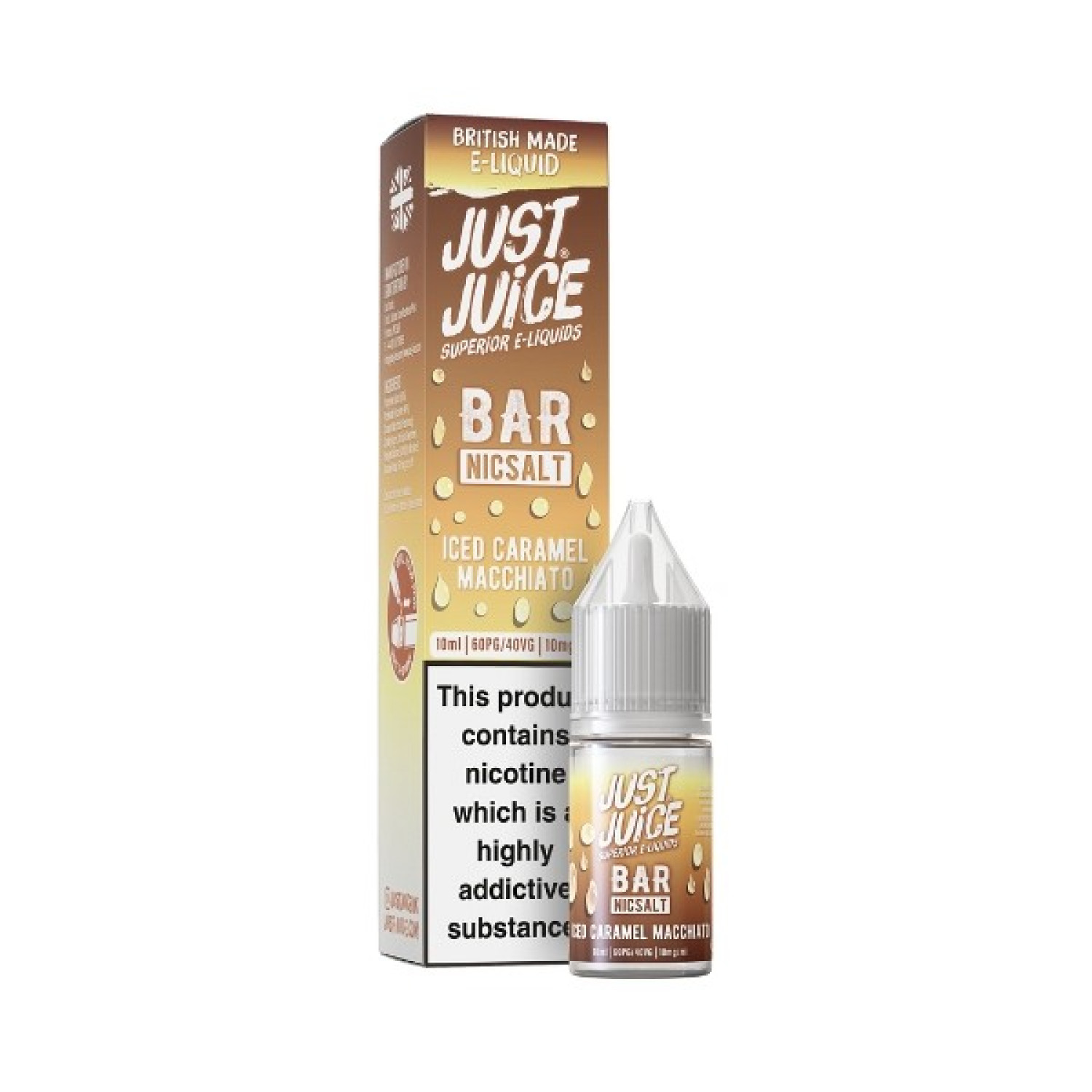 Just Juice Bar - Nic Salt - Iced Caramel Macchiato Just Juice Bar - Nic Salt - Iced Caramel Macchiato