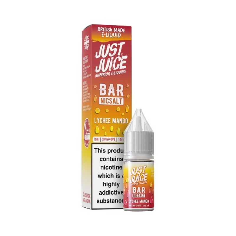 Just Juice Bar - Nic Salt - Lychee Mango Just Juice Bar - Nic Salt - Lychee Mango