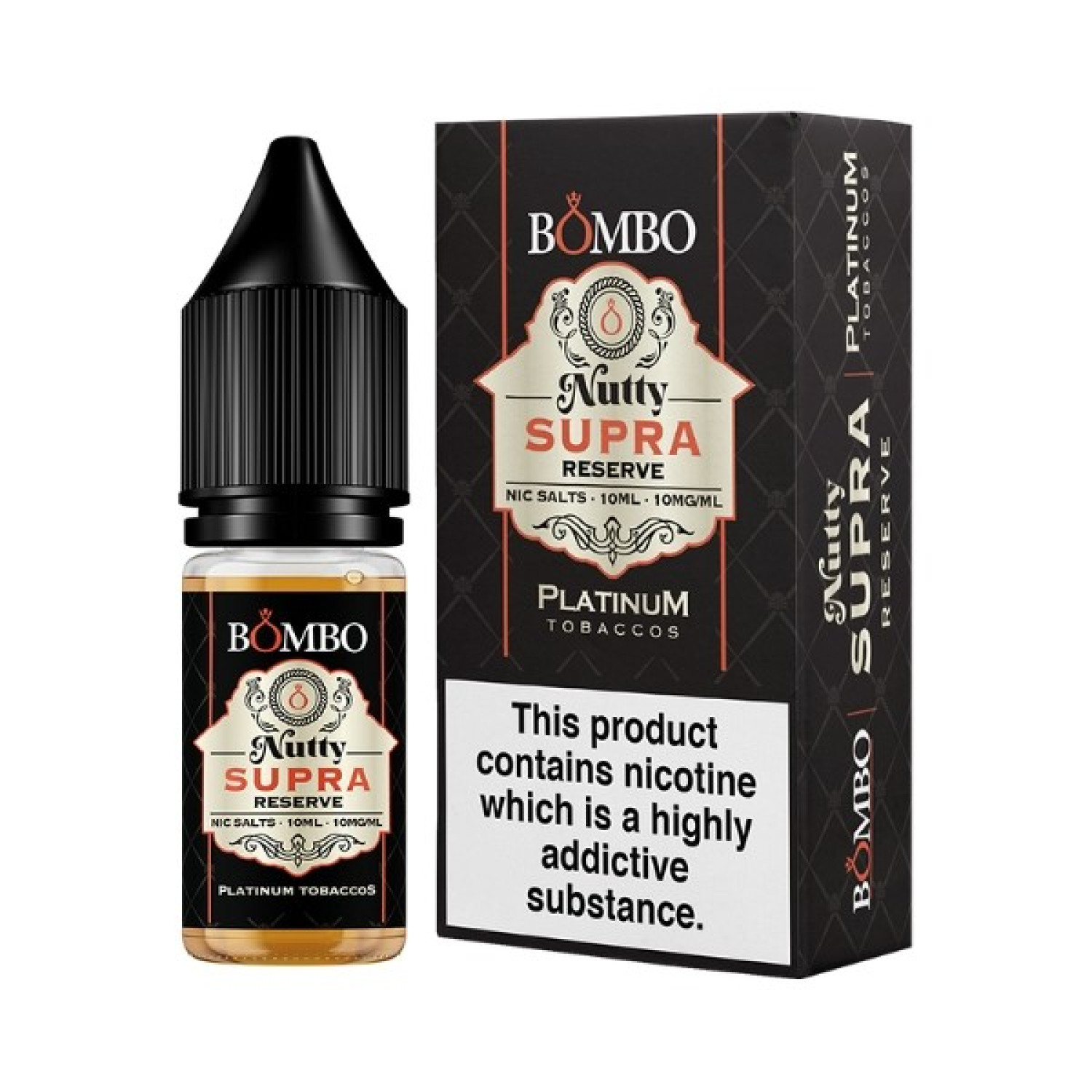 Bombo Platinum Tobaccos - Nic Salt - Nutty Supra Reserve Bombo Platinum Tobaccos - Nic Salt - Nutty Supra Reserve
