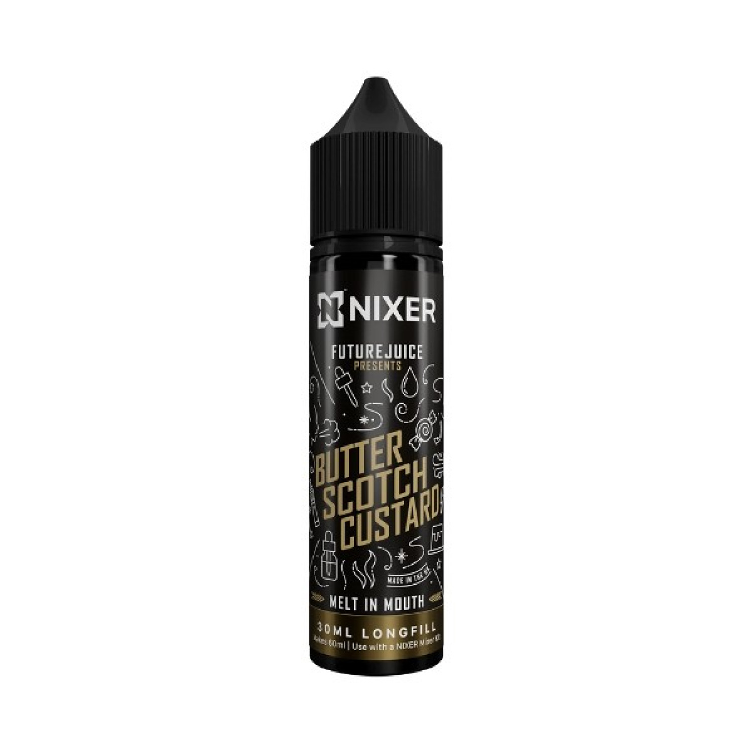 Nixer X Future Juice - 30ml - Butterscotch Custard - Longfill Nixer X Future Juice - 30ml - Butterscotch Custard - Longfill