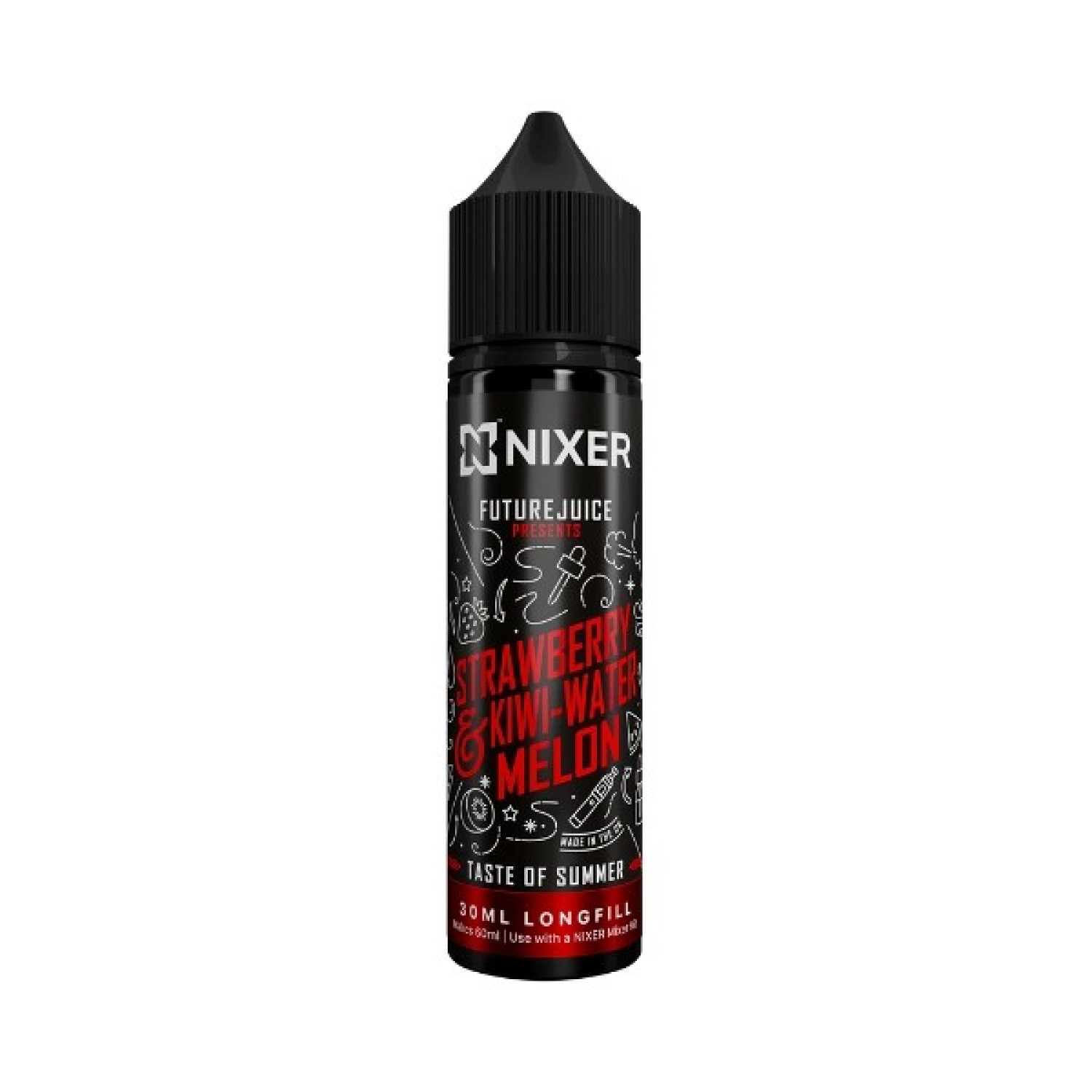 Nixer X Future Juice - 30ml - Strawberry & Kiwi-Watermelon - Longfill Nixer X Future Juice - 30ml - Strawberry & Kiwi-Watermelon - Longfill