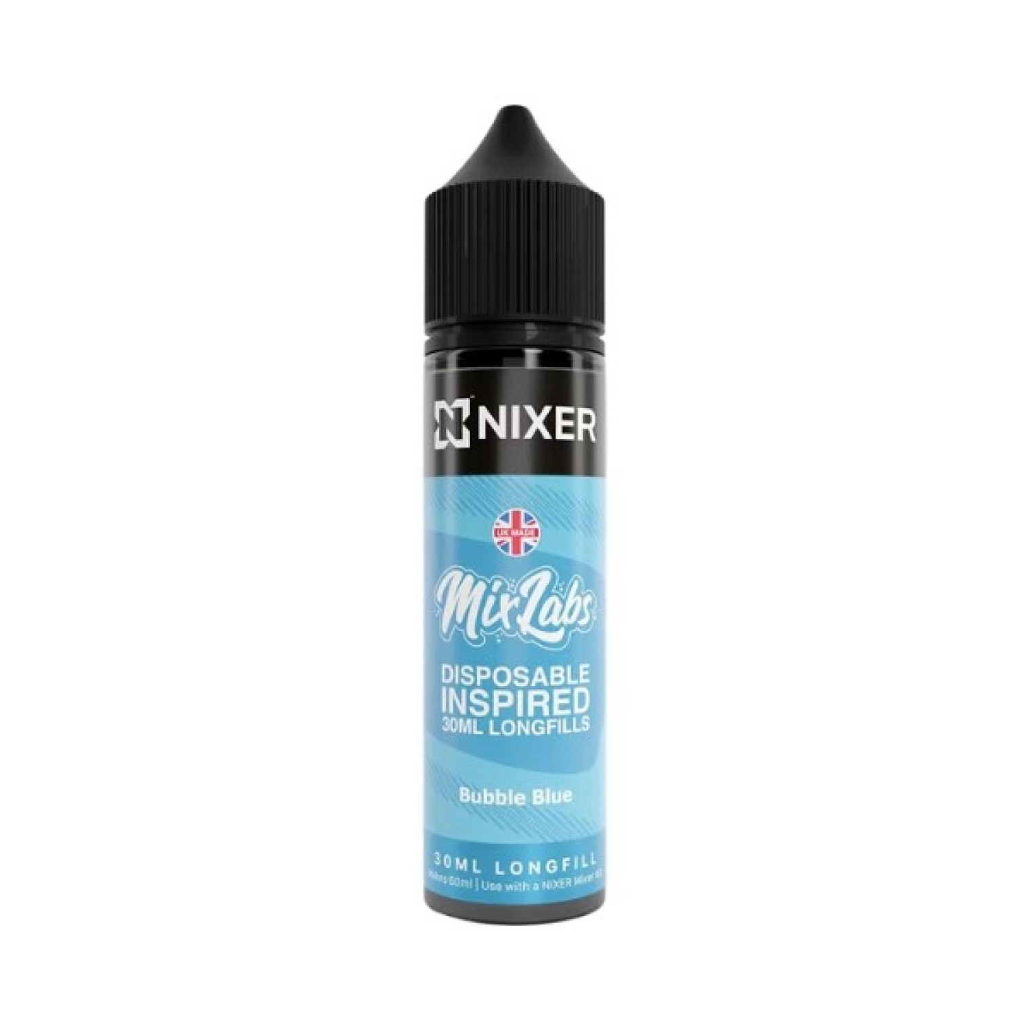 Nixer X Mix Labs - 30ml - Bubble Blue - Longfill Nixer X Mix Labs - 30ml - Bubble Blue - Longfill