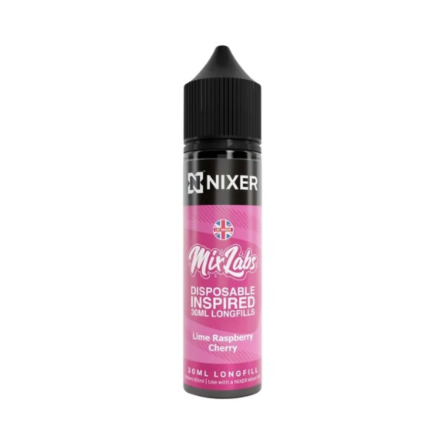 Nixer X Mix Labs - 30ml - Lime Cherry Raspberry - Longfill Nixer X Mix Labs - 30ml - Lime Cherry Raspberry - Longfill