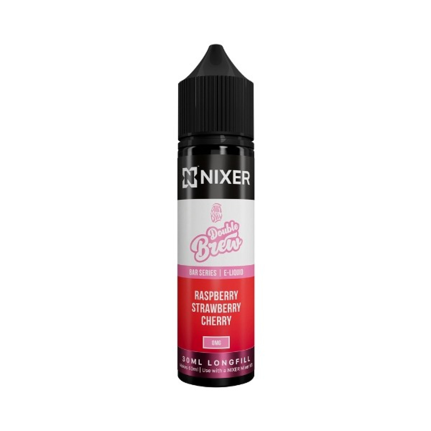 Nixer X Ohm Brew - 30ml - Raspberry Strawberry Cherry - Longfill Nixer X Ohm Brew - 30ml - Raspberry Strawberry Cherry - Longfill