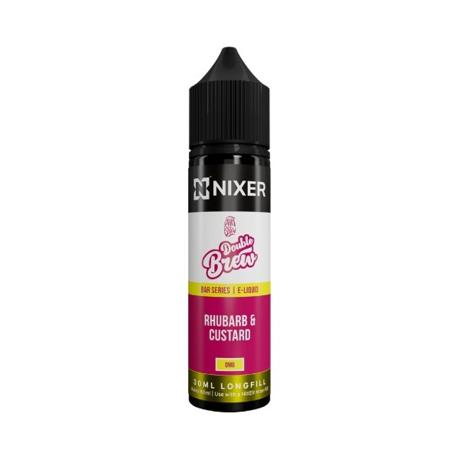 Nixer X Ohm Brew - 30ml - Rhubarb & Custard - Longfill Nixer X Ohm Brew - 30ml - Rhubarb & Custard - Longfill