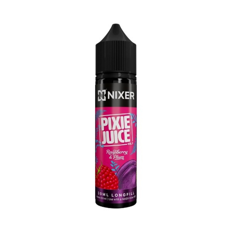 Nixer X Pixie Juice - 30ml - Raspberry & Plum - Longfill