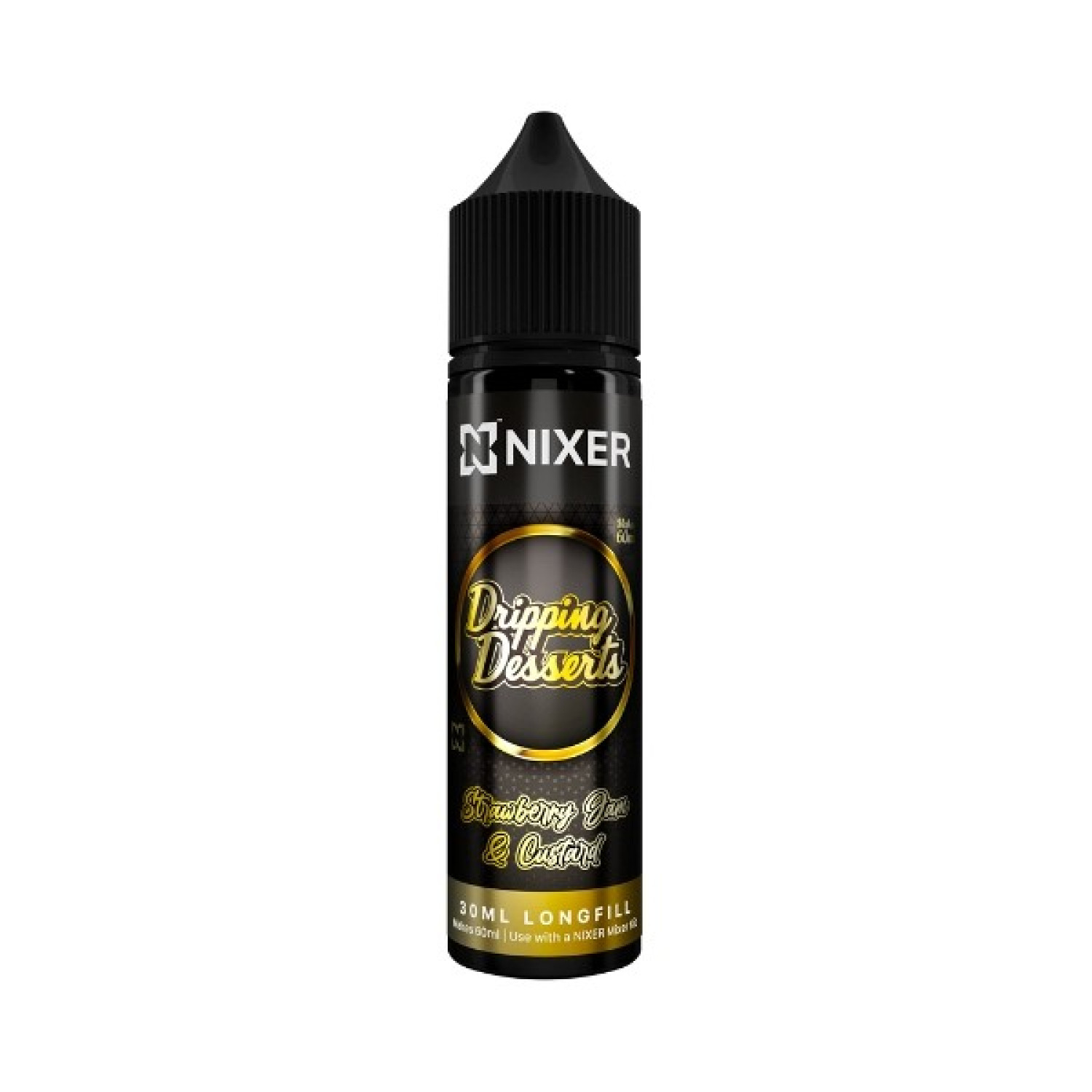 Nixer X Dripping Desserts - 30ml - Strawberry Jam & Custard - Longfill Nixer X Dripping Desserts - 30ml - Strawberry Jam & Custard - Longfill