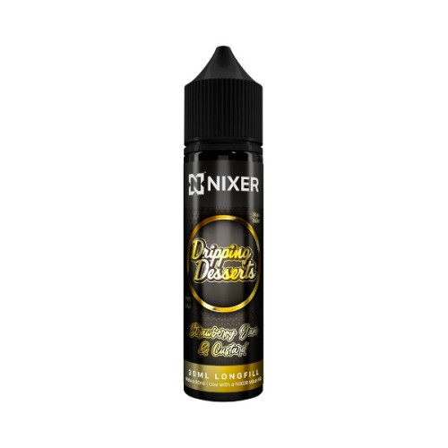 Nixer X Dripping Desserts - 30ml - Strawberry Jam & Custard - Longfill