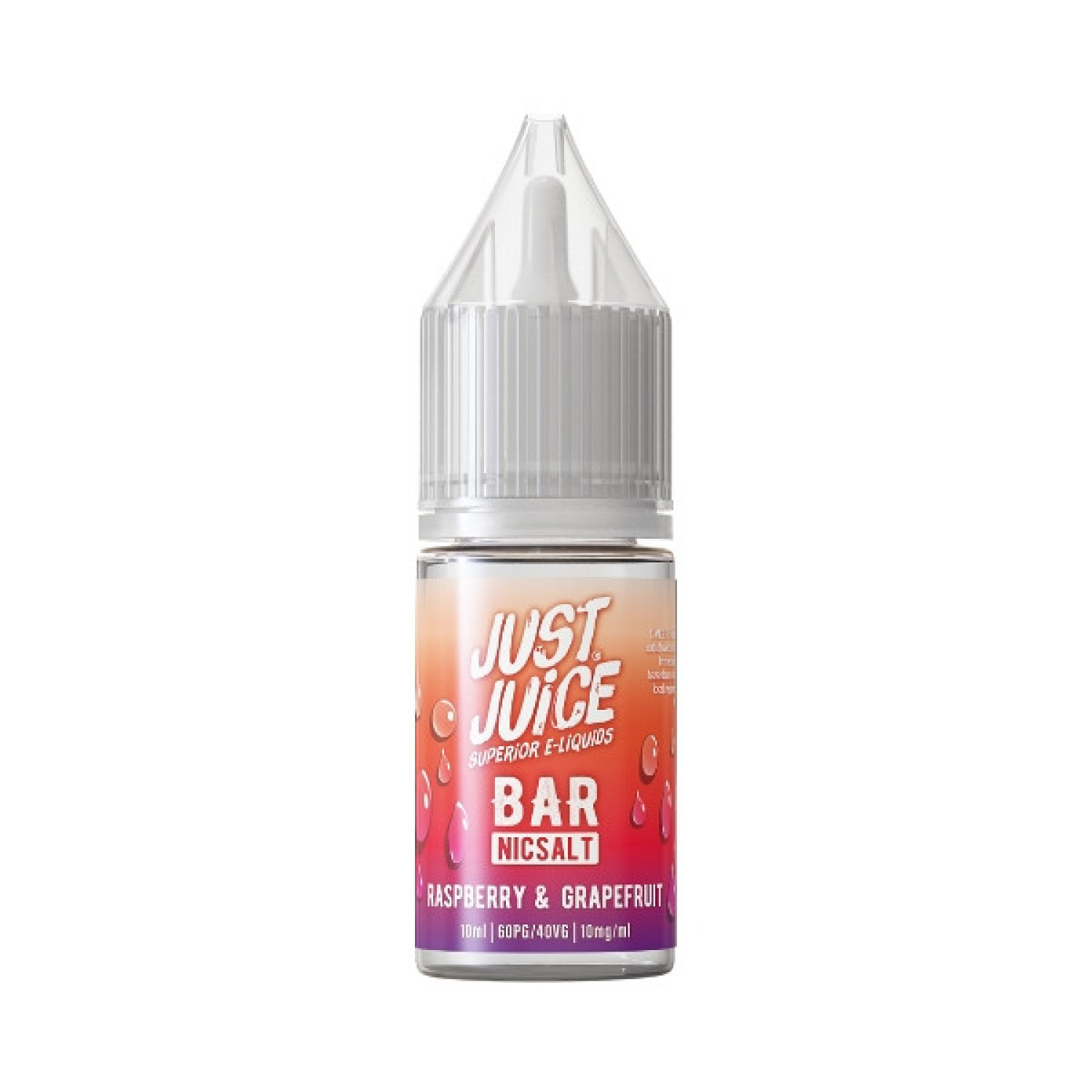 Just Juice Bar - Nic Salt - Raspberry & Grapefruit Just Juice Bar - Nic Salt - Raspberry & Grapefruit