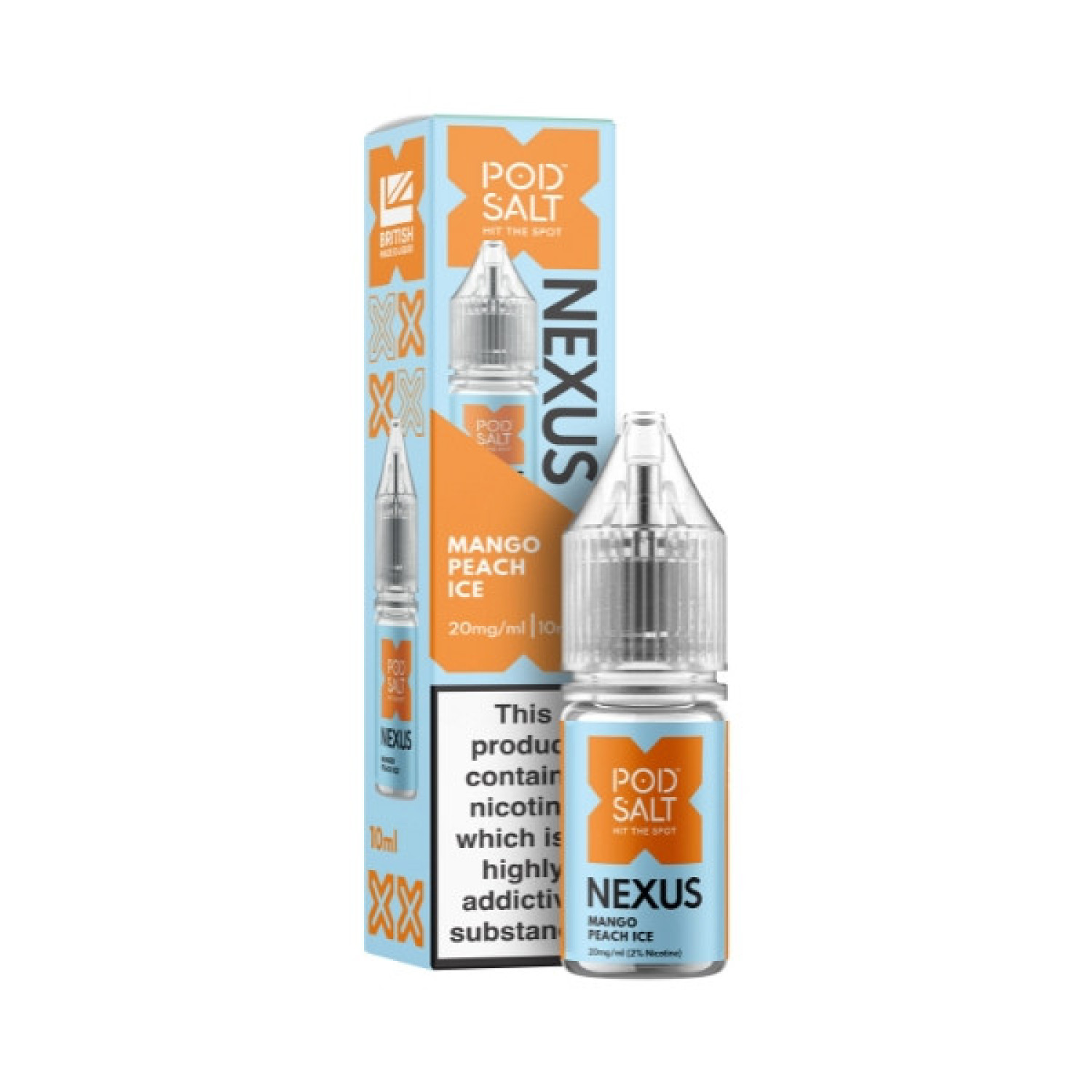 Pod Salt Nexus - Nic Salt - Mango Peach Ice Pod Salt Nexus - Nic Salt - Mango Peach Ice