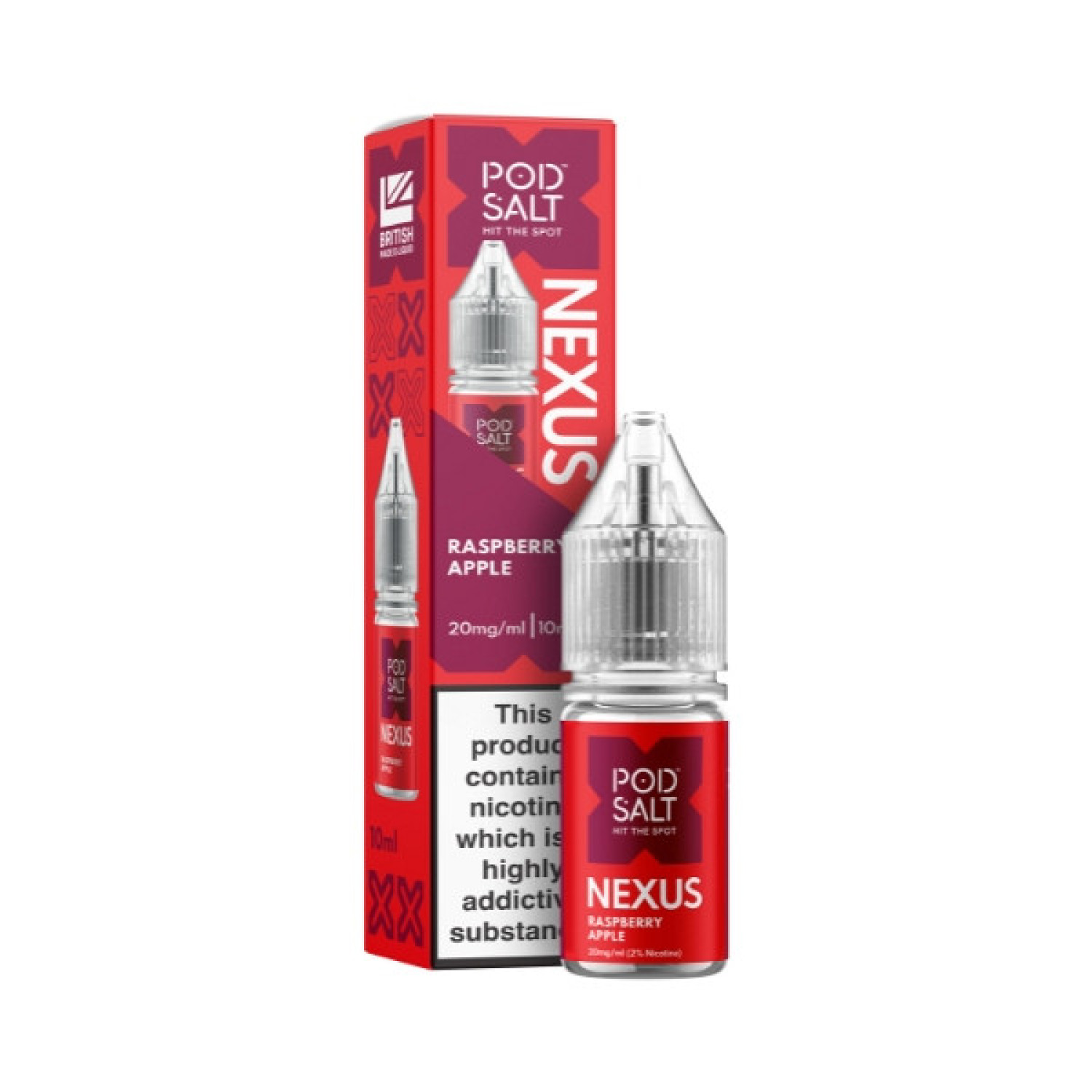 Pod Salt Nexus - Nic Salt - Raspberry Apple Pod Salt Nexus - Nic Salt - Raspberry Apple
