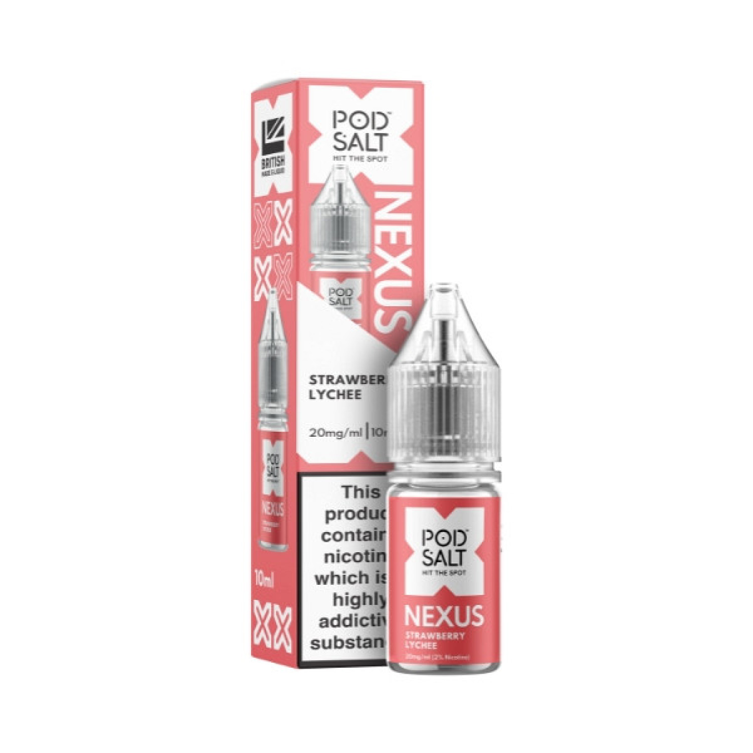 Pod Salt Nexus - Nic Salt - Strawberry Lychee