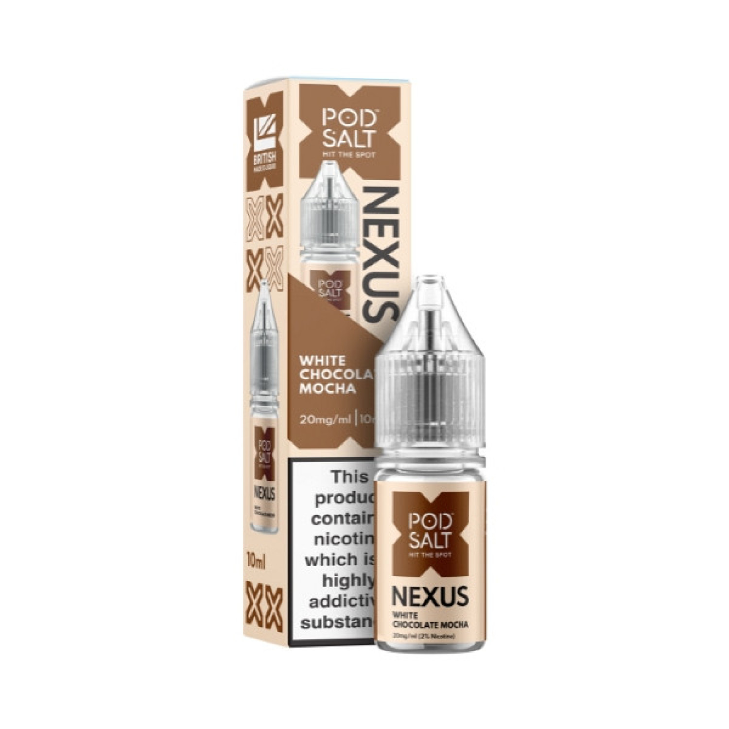 Pod Salt Nexus - Nic Salt - White Chocolate Mocha