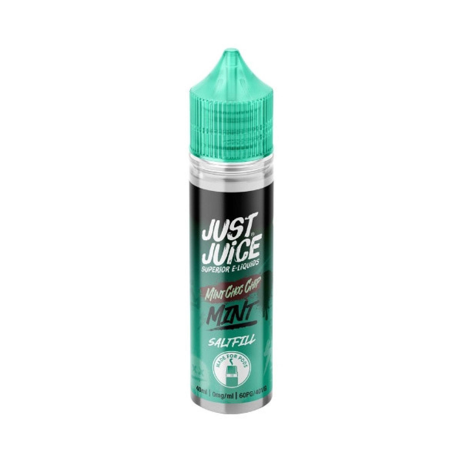 Just Juice Mint - 40ml - Choc Chip - Saltfill Just Juice Mint - 40ml - Choc Chip - Saltfill