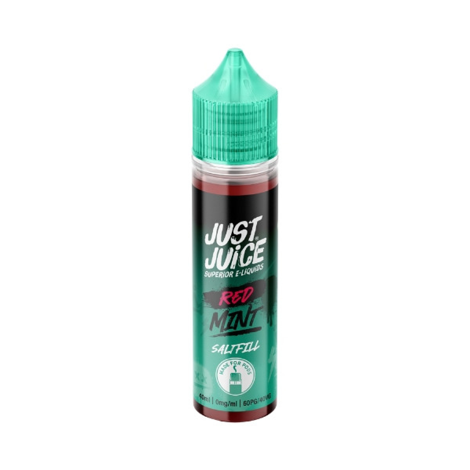 Just Juice Mint - 40ml - Red - Saltfill Just Juice Mint - 40ml - Red - Saltfill