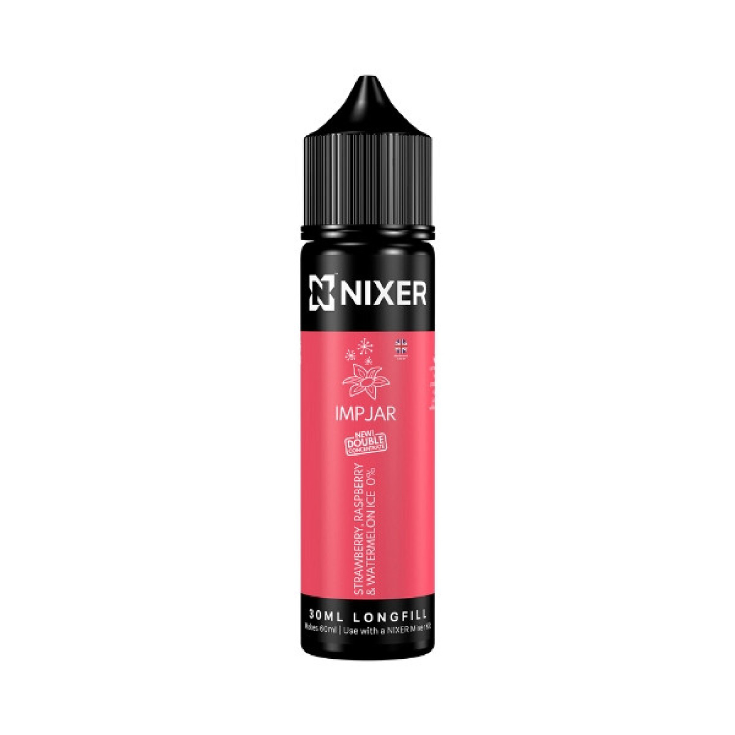 Nixer X Imp Jar - 30ml - Strawberry, Raspberry & Watermelon Ice - Longfill Nixer X Imp Jar - 30ml - Strawberry, Raspberry & Watermelon Ice - Longfill