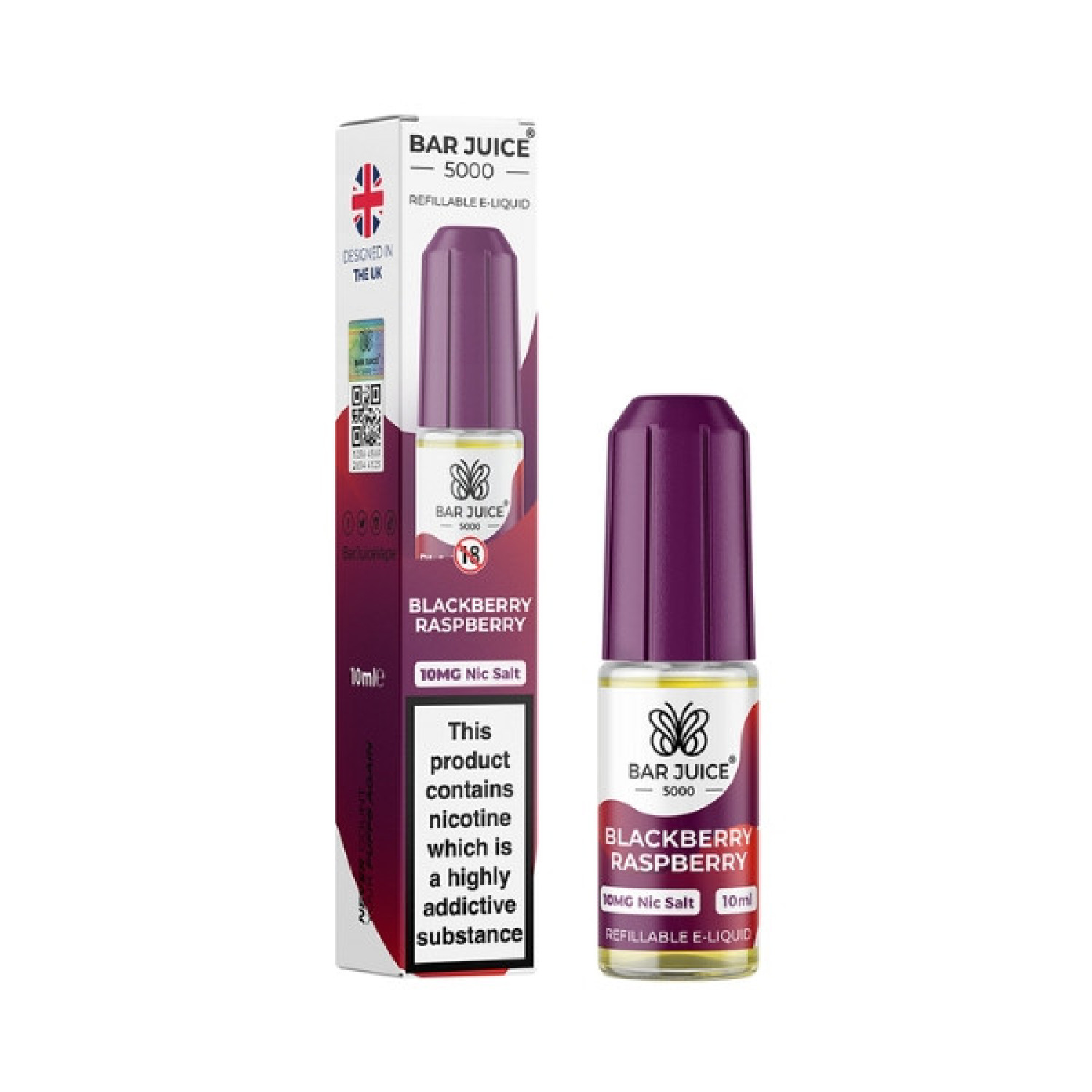 Bar Juice - Nic Salt - Blackberry Raspberry Bar Juice - Nic Salt - Blackberry Raspberry