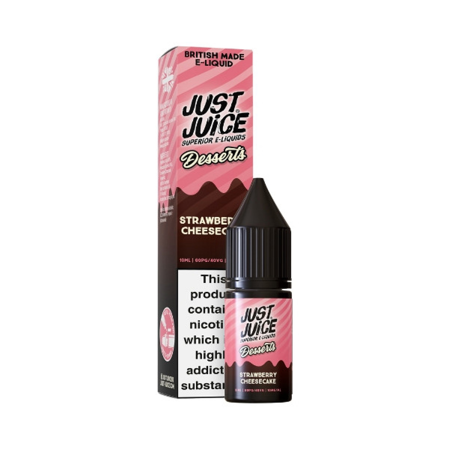 Just Juice Desserts - Nic Salt - Strawberry Cheesecake Just Juice Desserts - Nic Salt - Strawberry Cheesecake