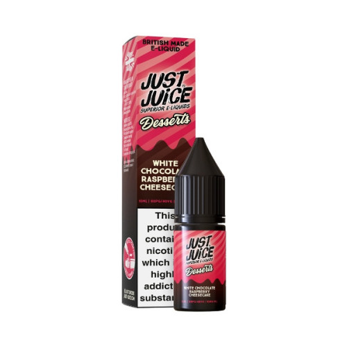 Just Juice Desserts - Nic Salt - White Chocolate Raspberry Cheesecake Just Juice Desserts - Nic Salt - White Chocolate Raspberry Cheesecake