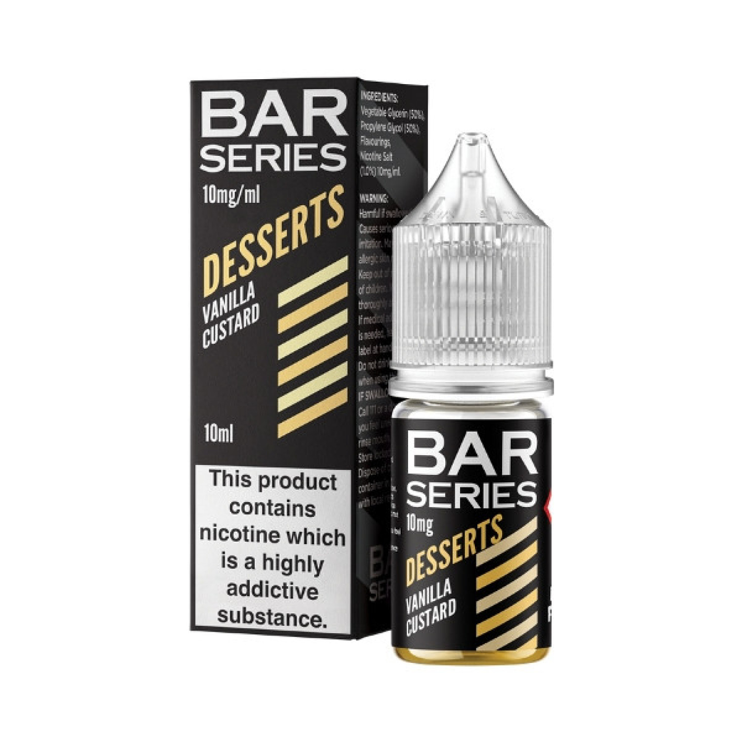 Bar Series Desserts - Nic Salt - Vanilla Custard Bar Series Desserts - Nic Salt - Vanilla Custard