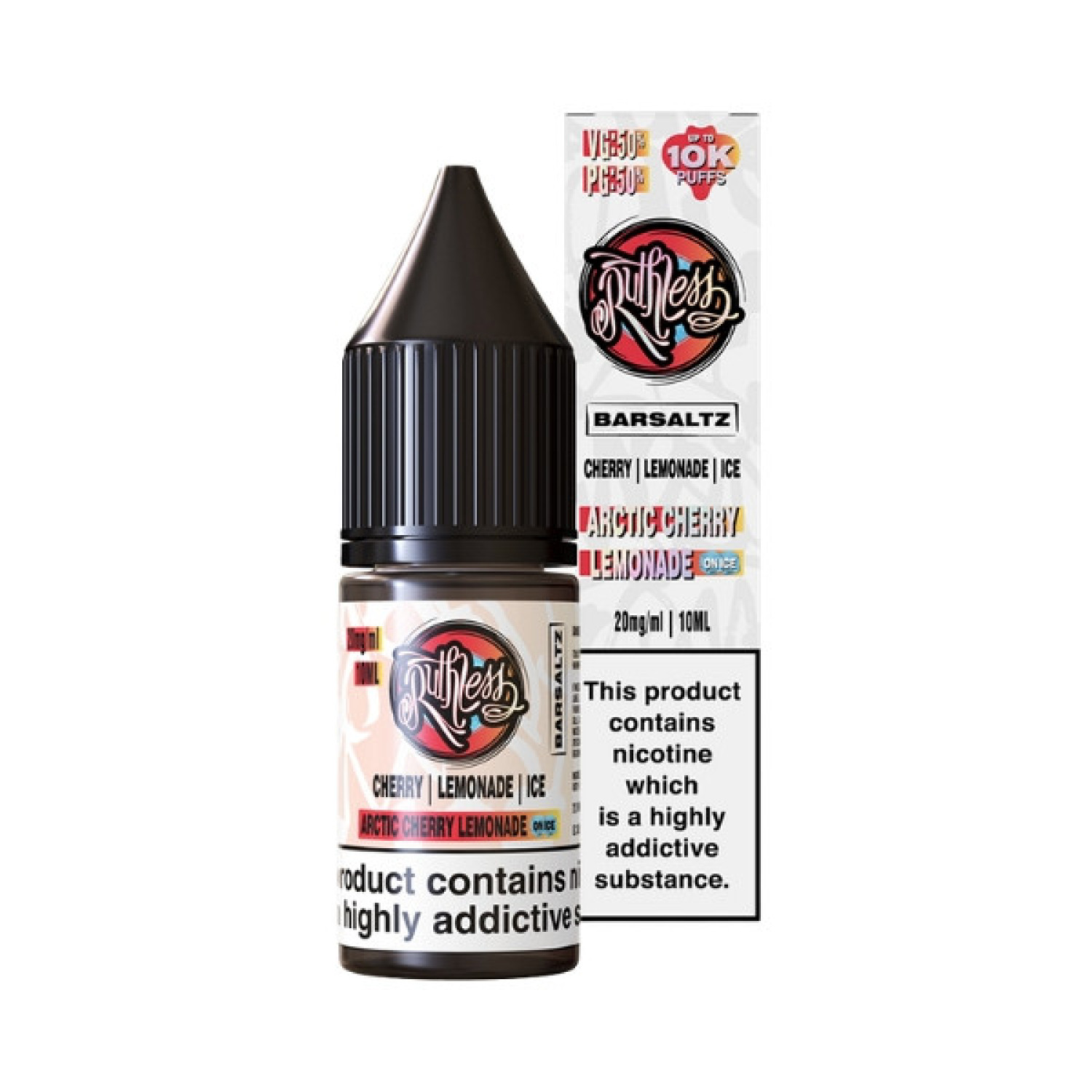 Ruthless Bar Saltz - Nic Salt - Arctic Cherry Lemonade On Ice Ruthless Bar Saltz - Nic Salt - Arctic Cherry Lemonade On Ice