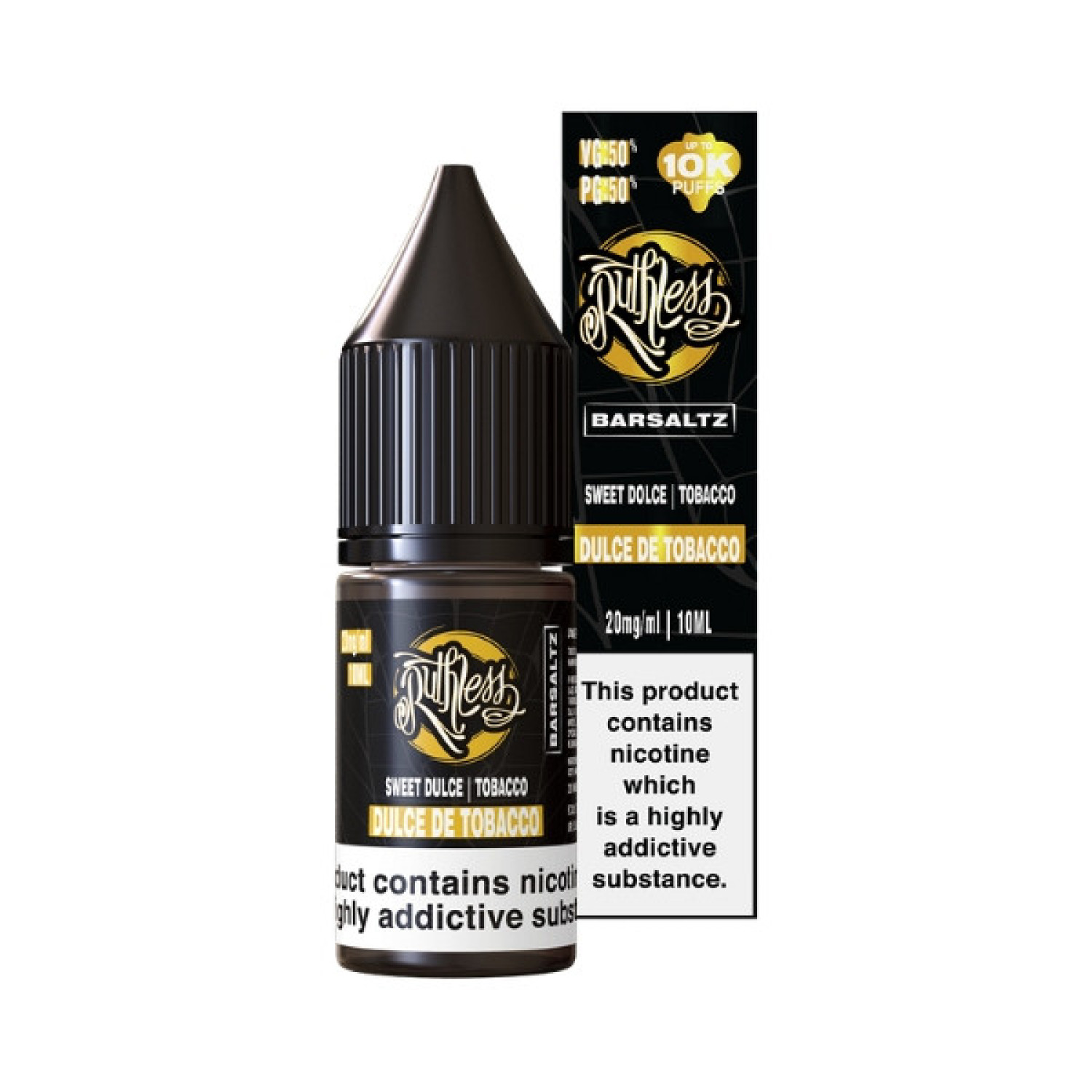 Ruthless Classic Bar Saltz - Nic Salt - Dulce De Tobacco Ruthless Classic Bar Saltz - Nic Salt - Dulce De Tobacco