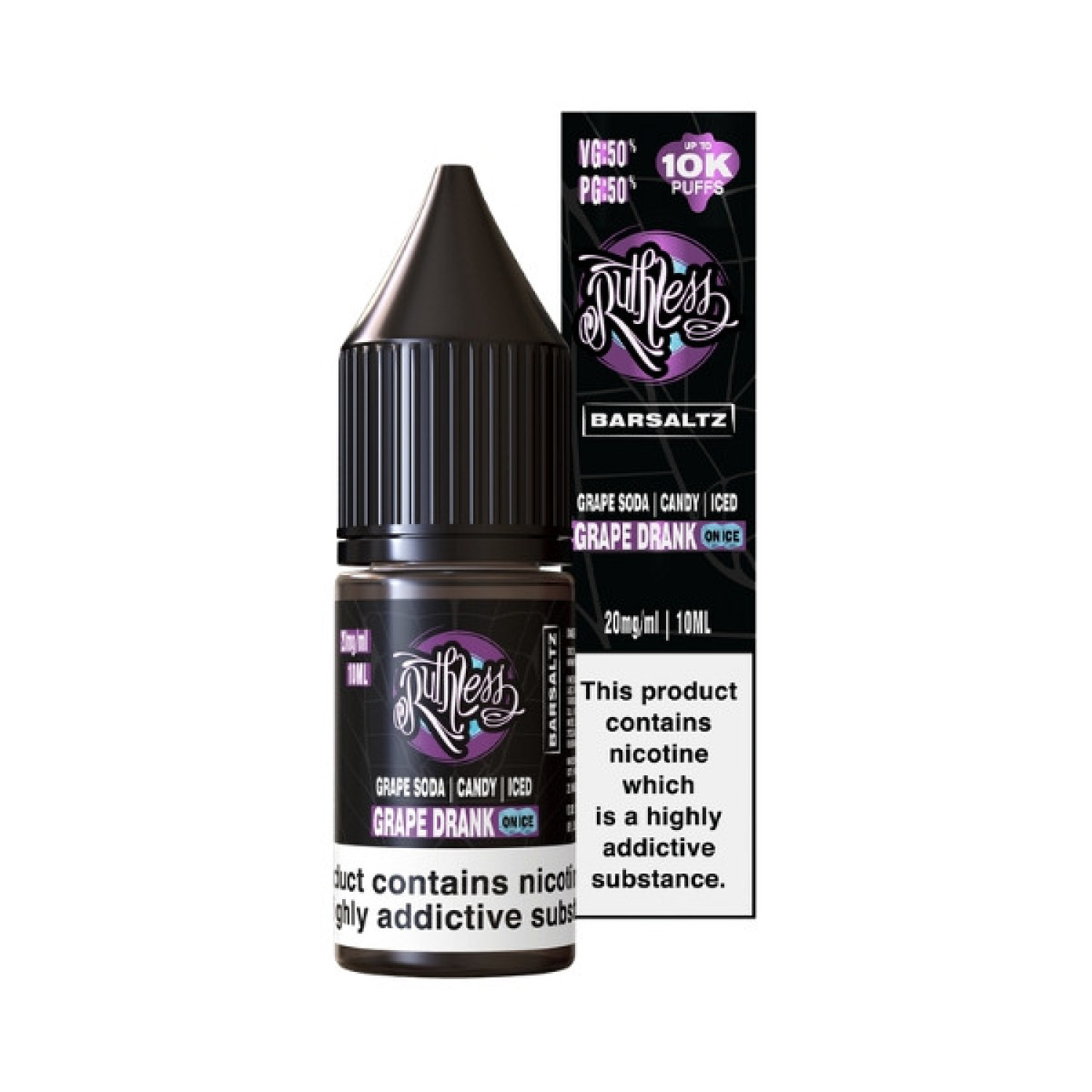 Ruthless Classic Bar Saltz - Nic Salt - Grape Drank On Ice Ruthless Classic Bar Saltz - Nic Salt - Grape Drank On Ice