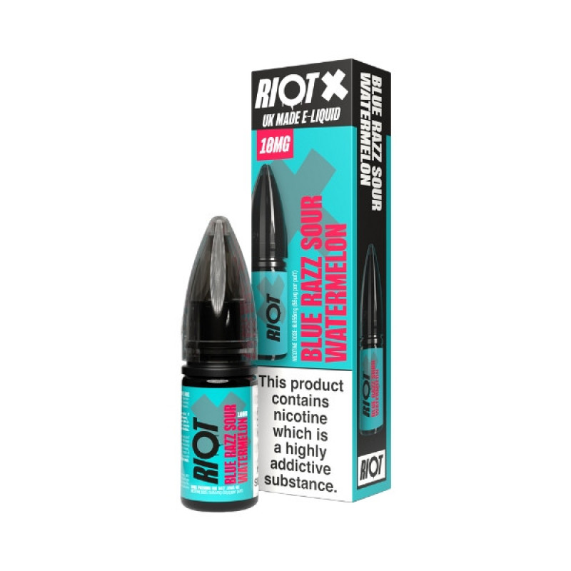Riot - Nic Salt - X - Blue Razz Sour Watermelon