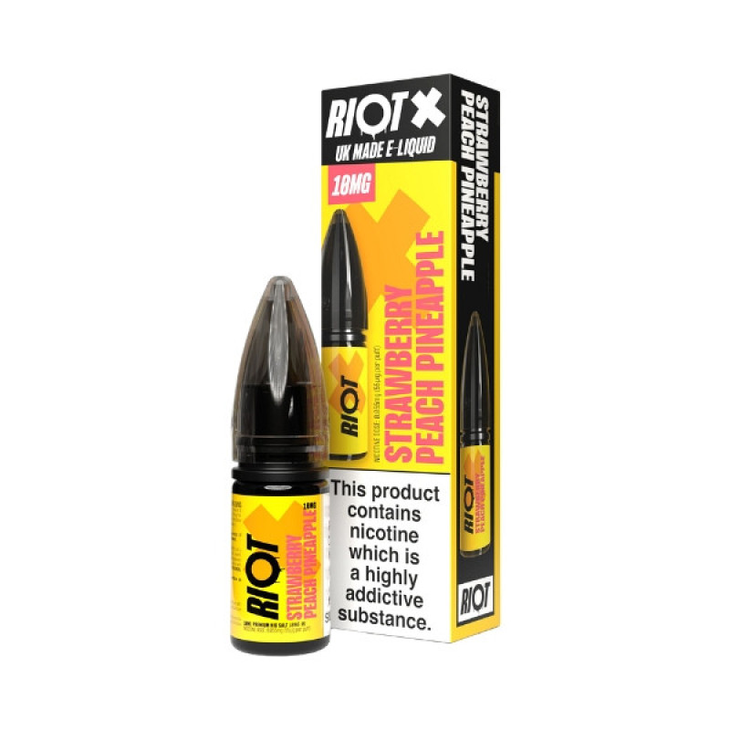 Riot - Nic Salt - X - Strawberry, Peach & Pineapple