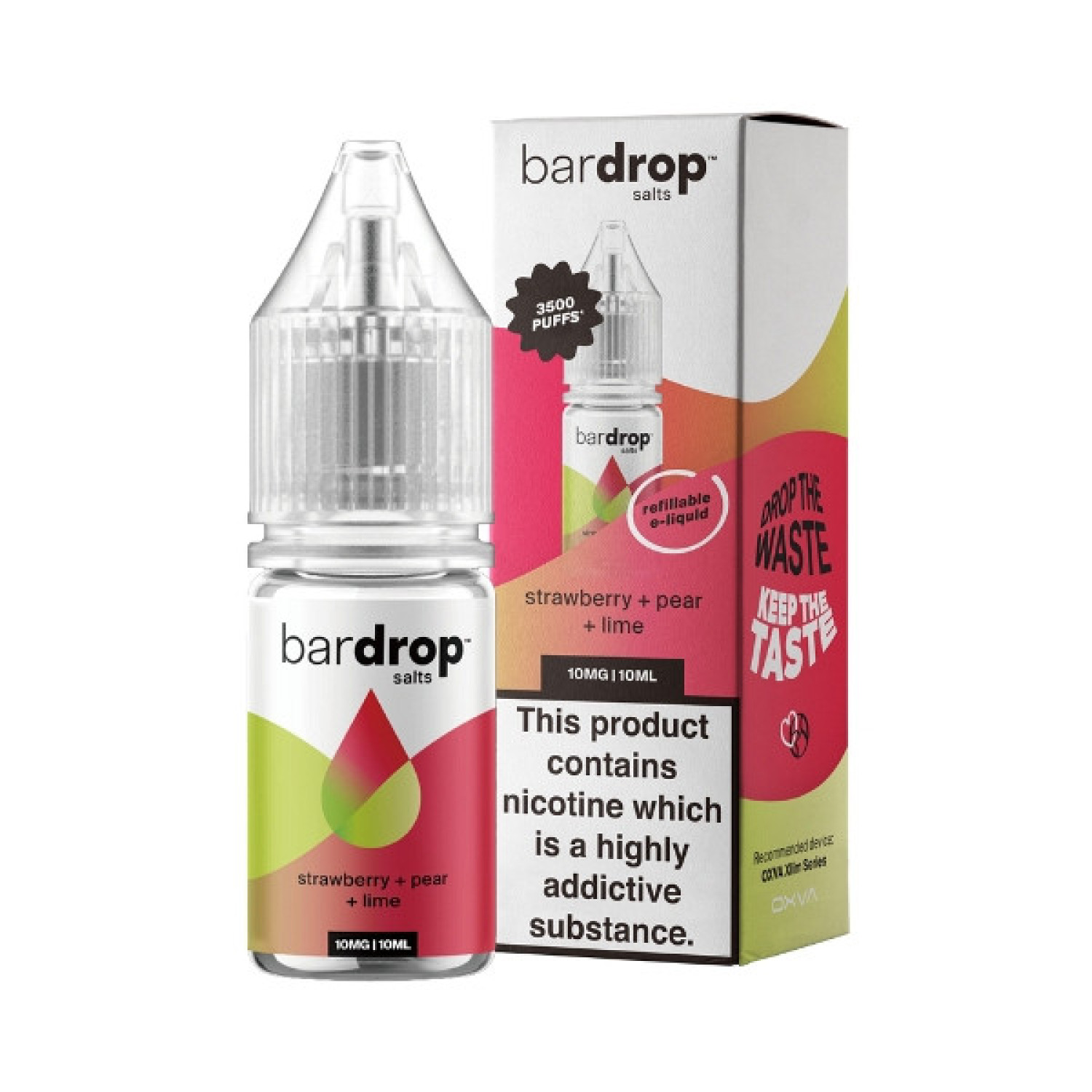 Bar Drop Salts - Nic Salt - Strawberry Pear Lime Bar Drop Salts - Nic Salt - Strawberry Pear Lime
