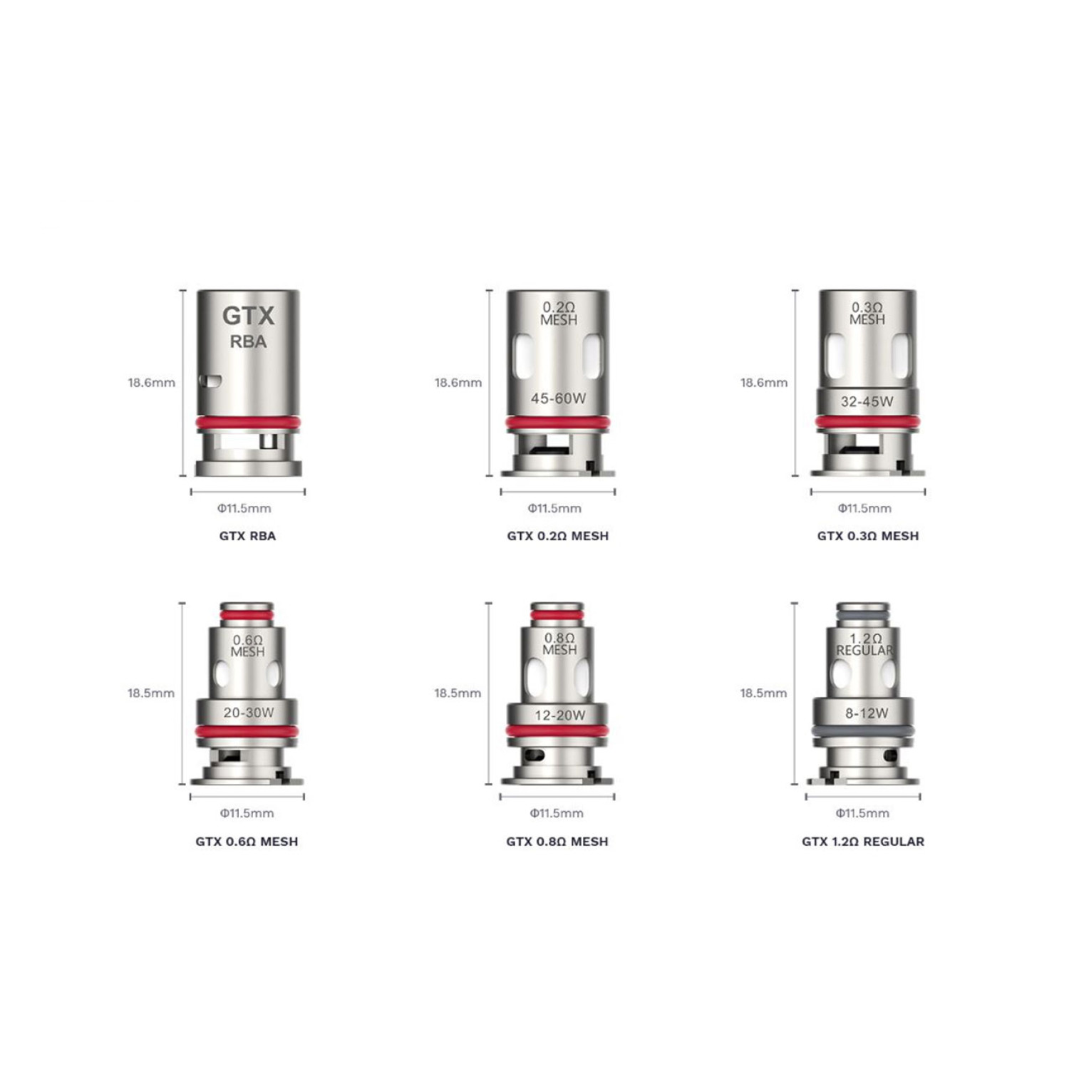 Vaporesso GTX-2 Coil - 5 Pack Vaporesso GTX-2 Coil - 5 Pack