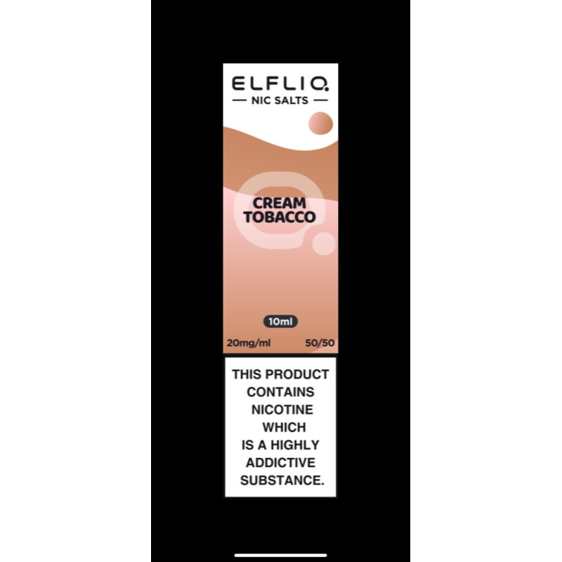 Elf Bar ELFLIQ - Nic Salt - Cream Tobacco