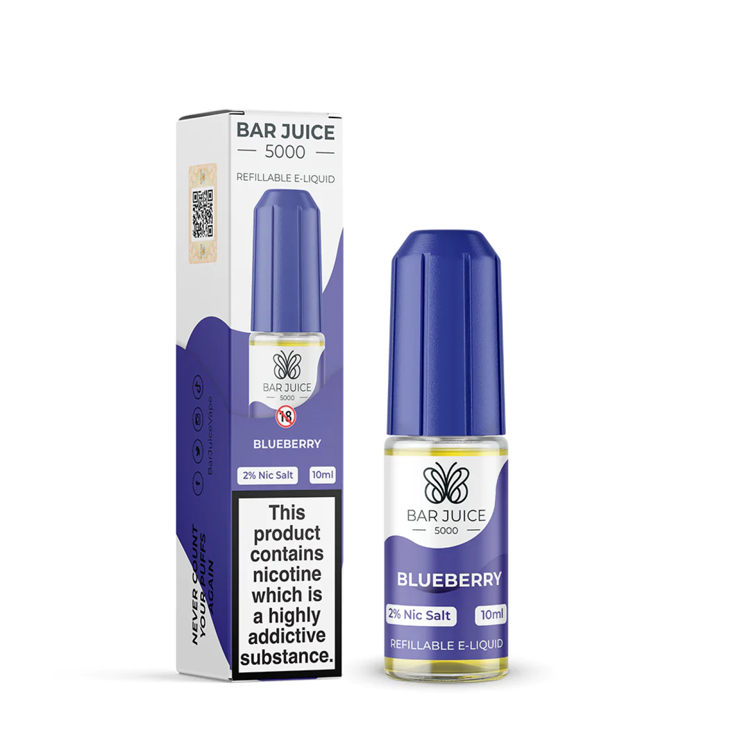 Bar Juice - Nic Salt - Blueberry Bar Juice - Nic Salt - Blueberry