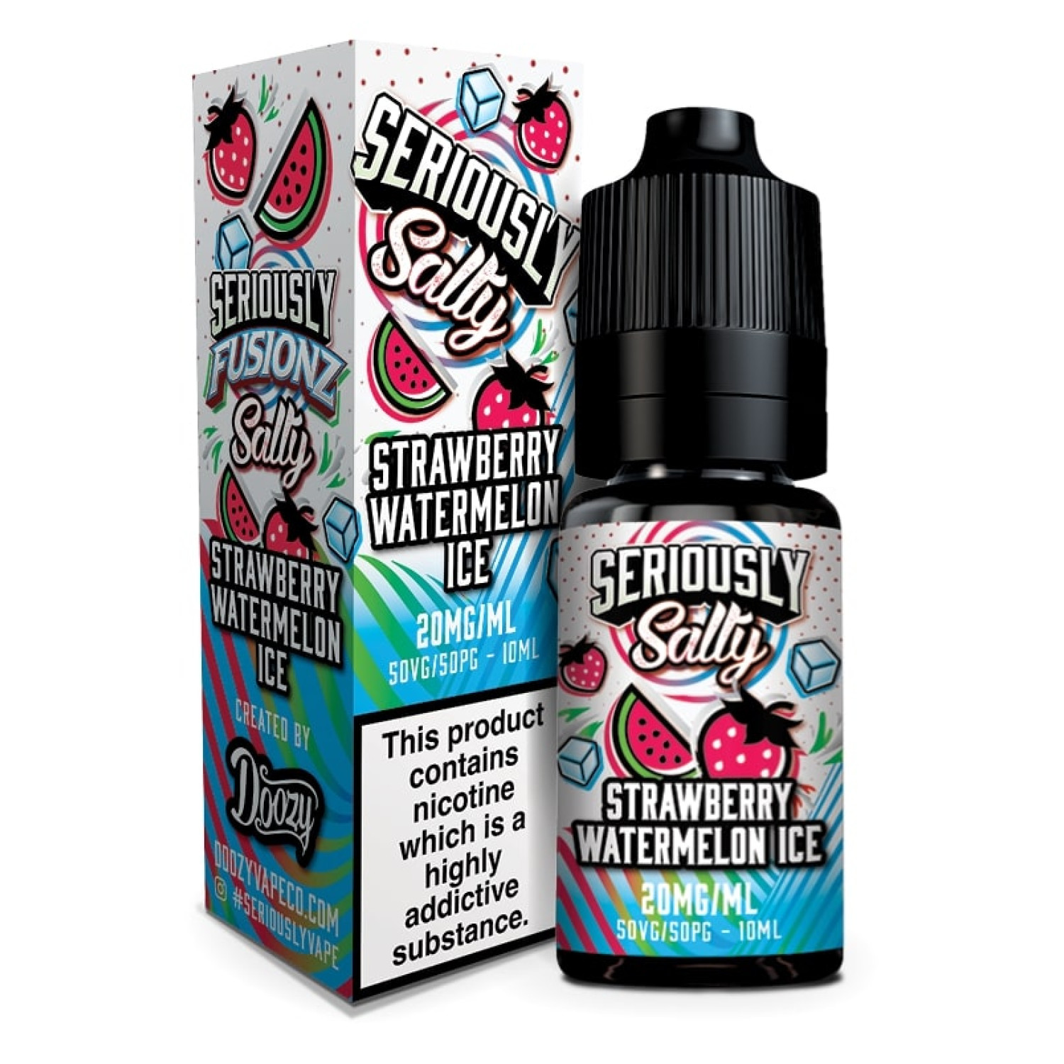 Doozy Vape - Seriously Salty Fuisionz - Strawberry Watermelon Doozy Vape - Seriously Salty Fuisionz - Strawberry Watermelon