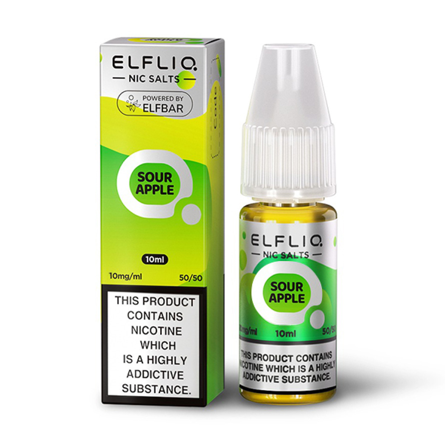 Elf Bar ELFLIQ - Nic Salt - Sour Apple Elf Bar ELFLIQ - Nic Salt - Sour Apple
