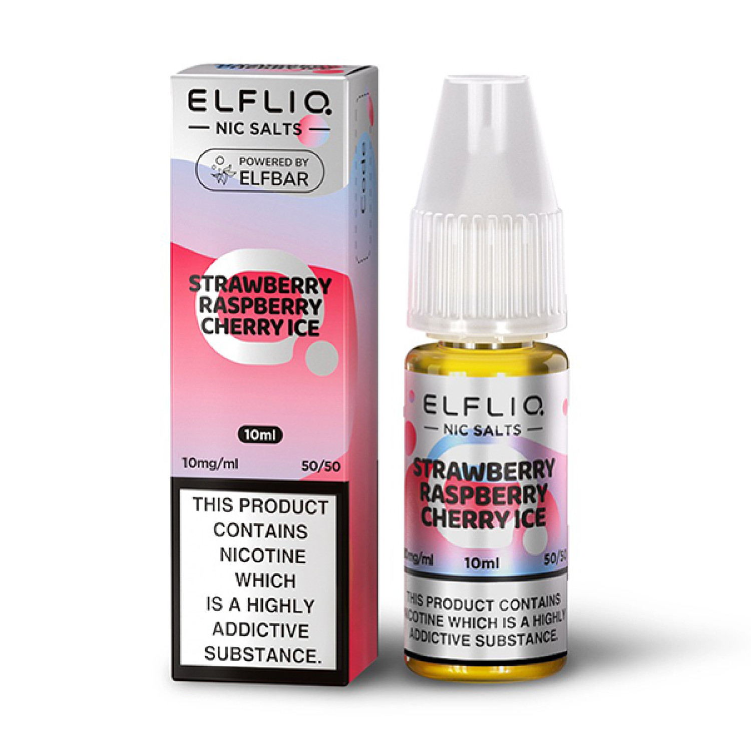 Elf Bar ELFLIQ - Nic Salt - Strawberry Raspberry Cherry Ice Elf Bar ELFLIQ - Nic Salt - Strawberry Raspberry Cherry Ice
