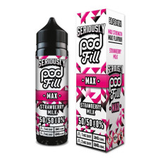 Doozy Vape - Seriously Pod Fill Max - 40ml - Strawberry Milk Doozy Vape - Seriously Pod Fill Max - 40ml - Strawberry Milk