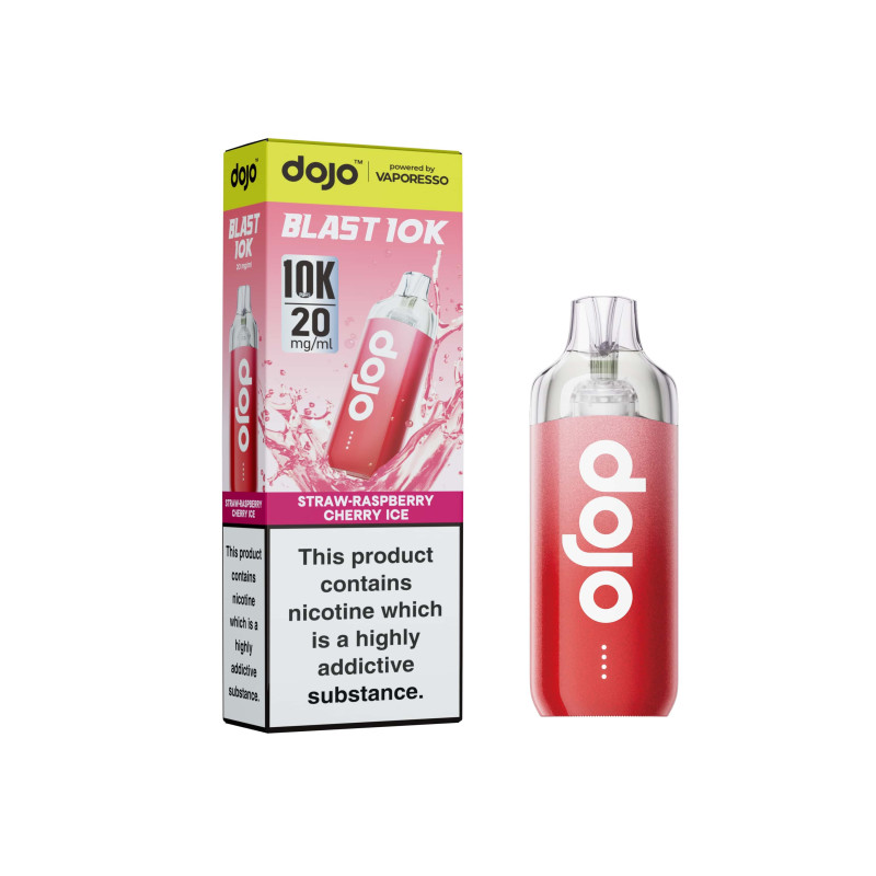DOJO BLAST 10K Kit (Powered by Vaporesso) - Straw Raspberry Cherry Ice