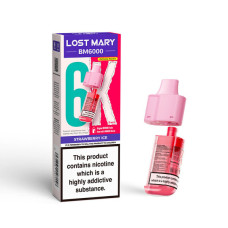 Lost Mary BM6000 Pod & Refill - Strawberry Ice Lost Mary BM6000 Pod & Refill - Strawberry Ice