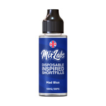 Mix Labs - 100ml Shortfill [Mad Blue]