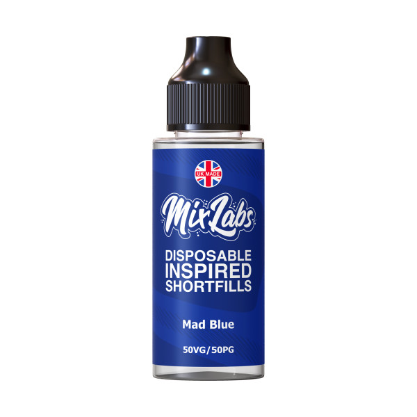 Mix Labs - 100ml Shortfill [Mad Blue]